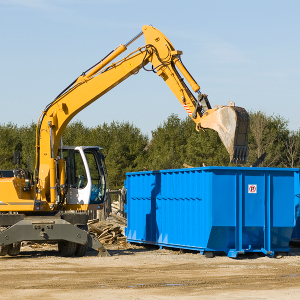 are there any restrictions on where a residential dumpster can be placed in Cavour South Dakota